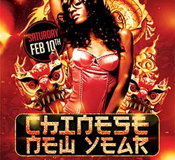 中国风新年传单模板：Chinese New Year Flyer